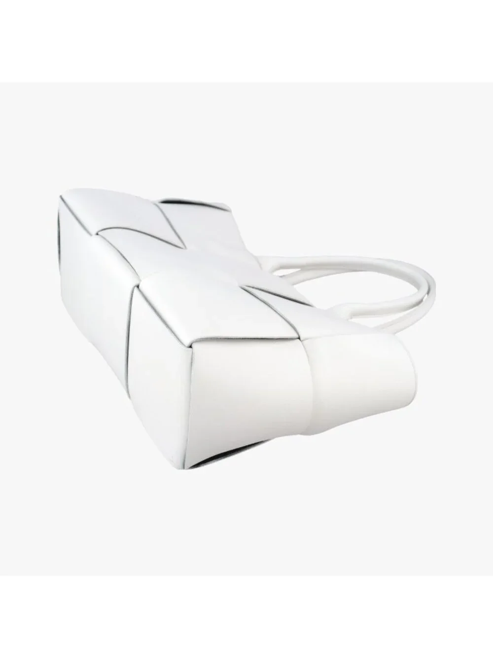 Bottega Veneta the Arco Tote White Lambskin